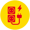Stecker und Steckdose Symbol